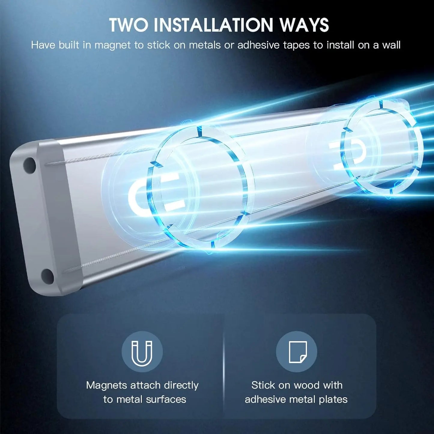 Wireless LED Cabinet Lights - Rechargeable & Magnetic