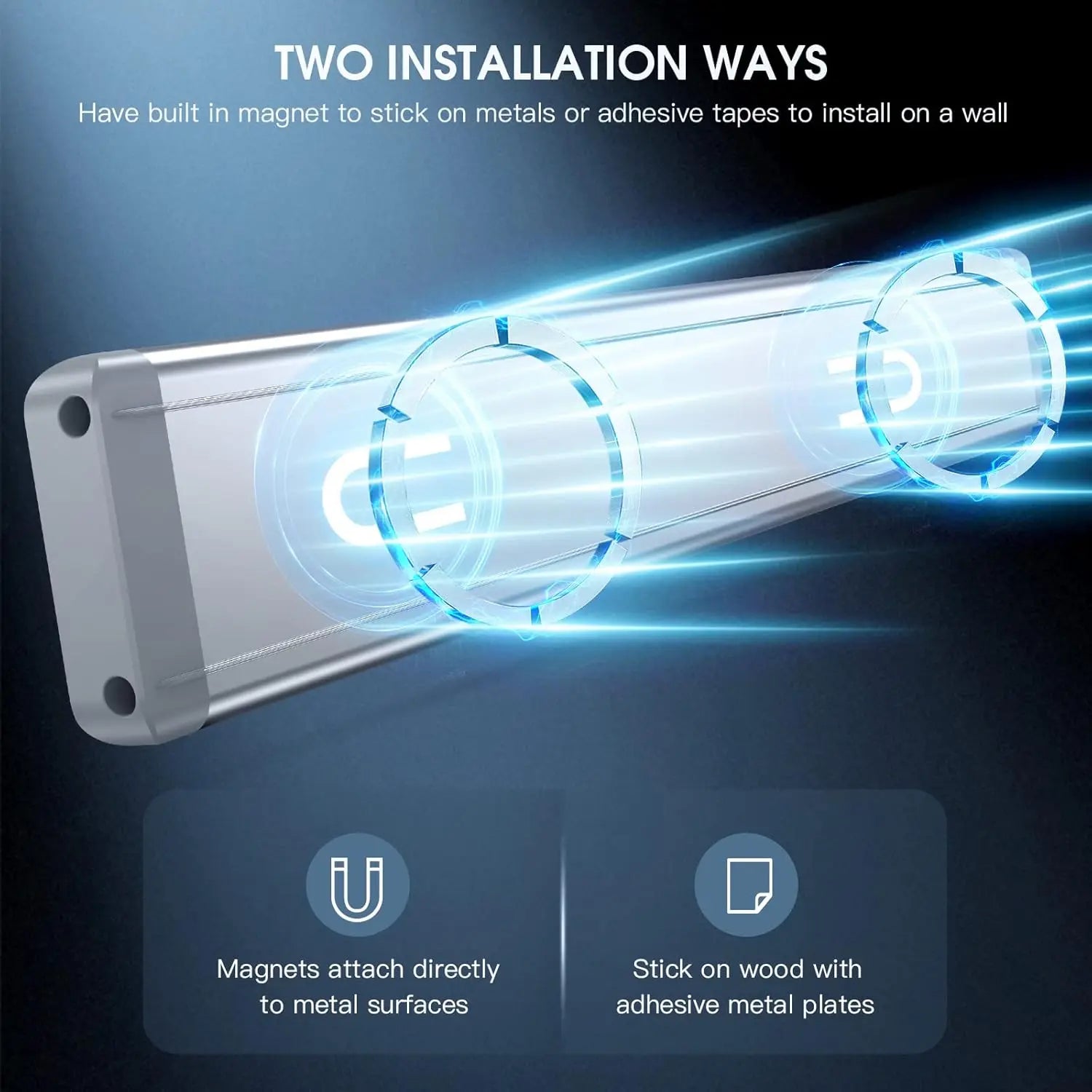 Wireless LED Cabinet Lights - Rechargeable & Magnetic